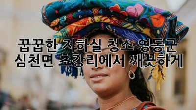 꿉꿉한 지하실 청소? 영동군 심천면 초강리에서 깨끗하게!