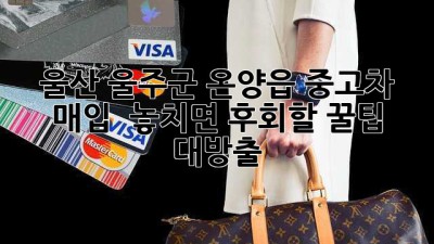 울산 울주군 온양읍 중고차 매입, 🚗💨 놓치면 후회할 꿀팁 대방출!